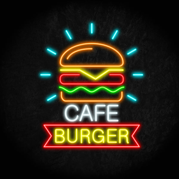 Burger Cafe LED