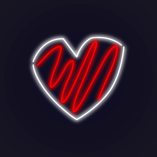 Scribble Heart LED